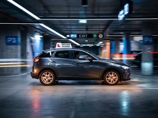 Street Smart Mazda CX-3 dual-control tuition car in motion